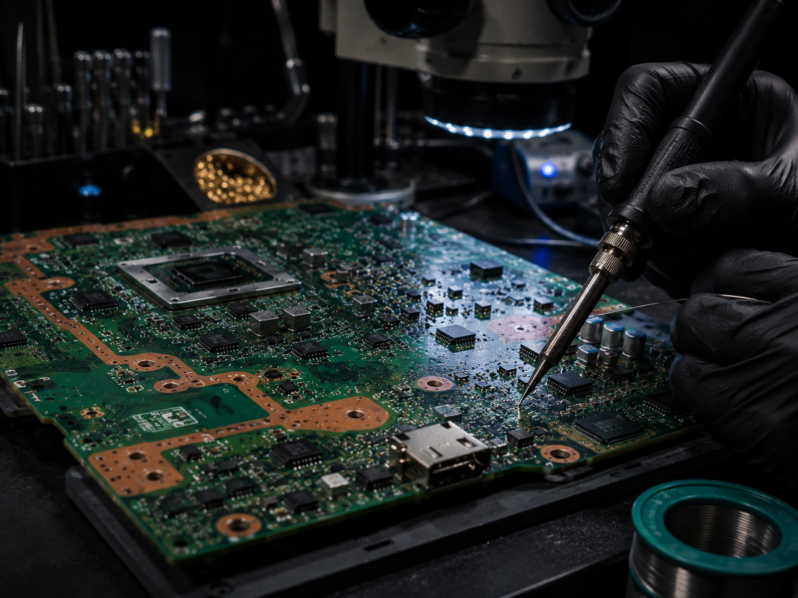 AI-assisted visualization of Xbox Series no-power diagnostics