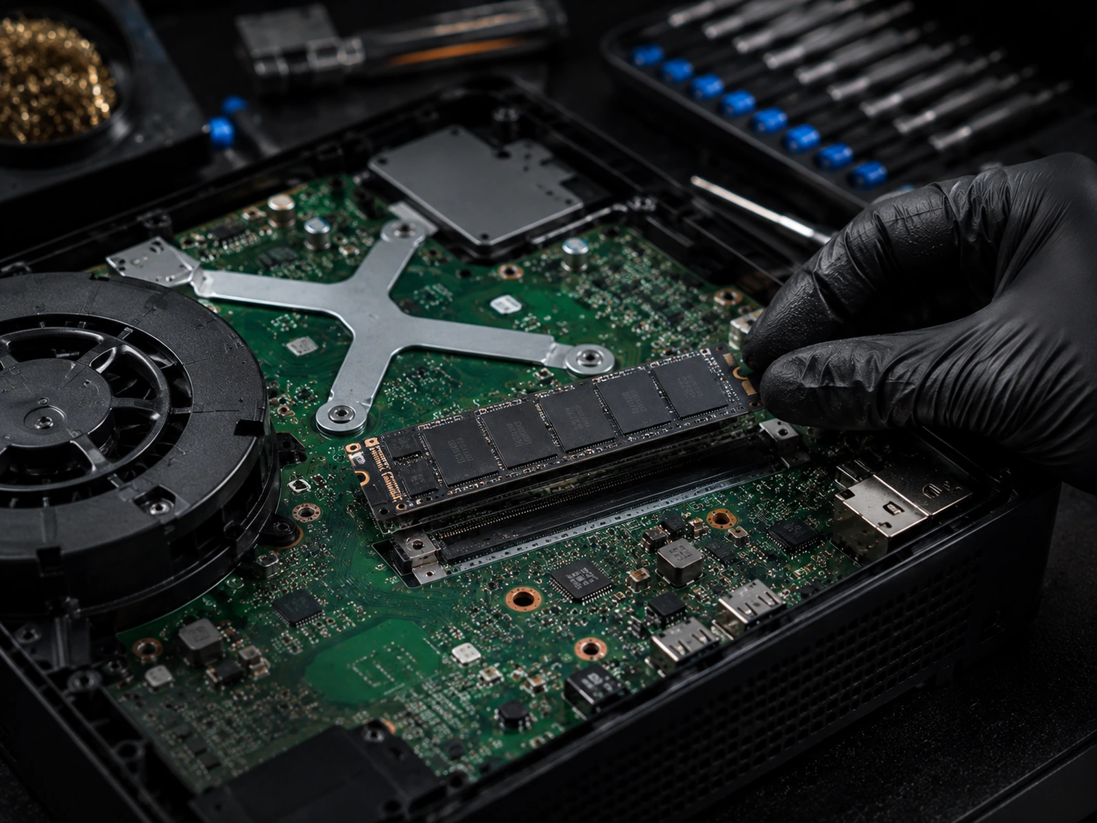 AI-assisted visualization of an Xbox Series SSD replacement